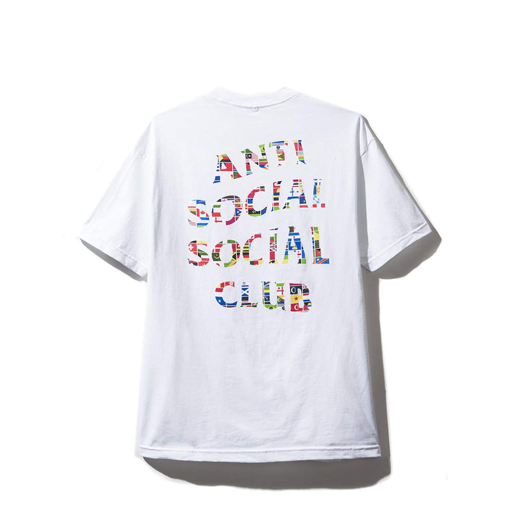 Anti Social Social Club Flag White Tee - Novelship